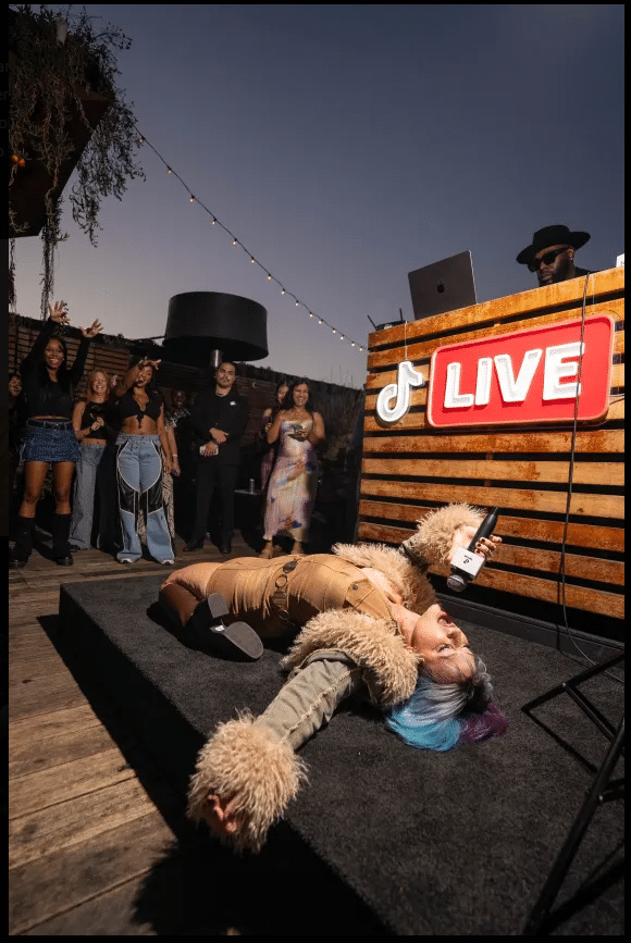 Nicole Haber at a TikTok LIVE event